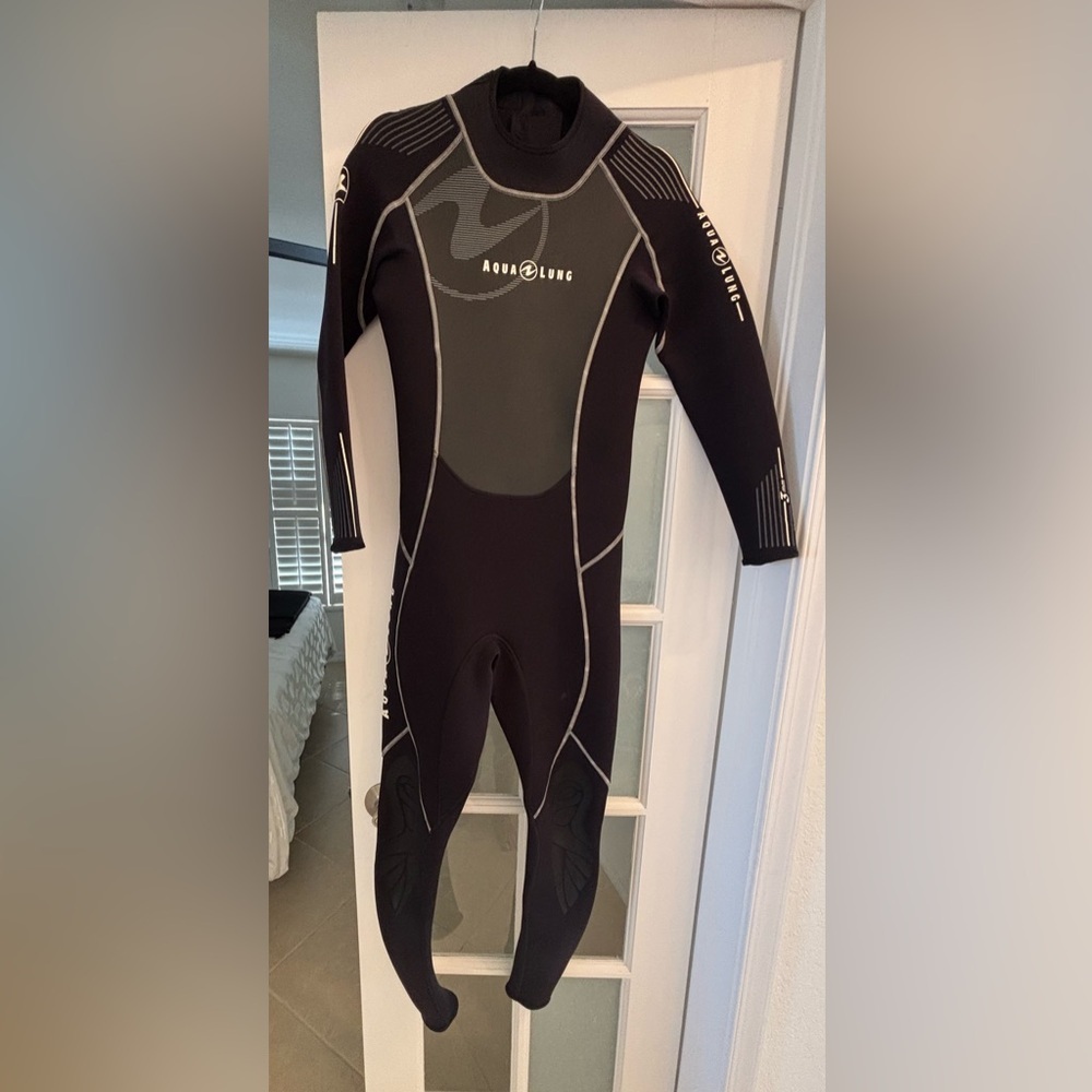 Men’s Black/Gray Full Wetsuit - Swim/Dive